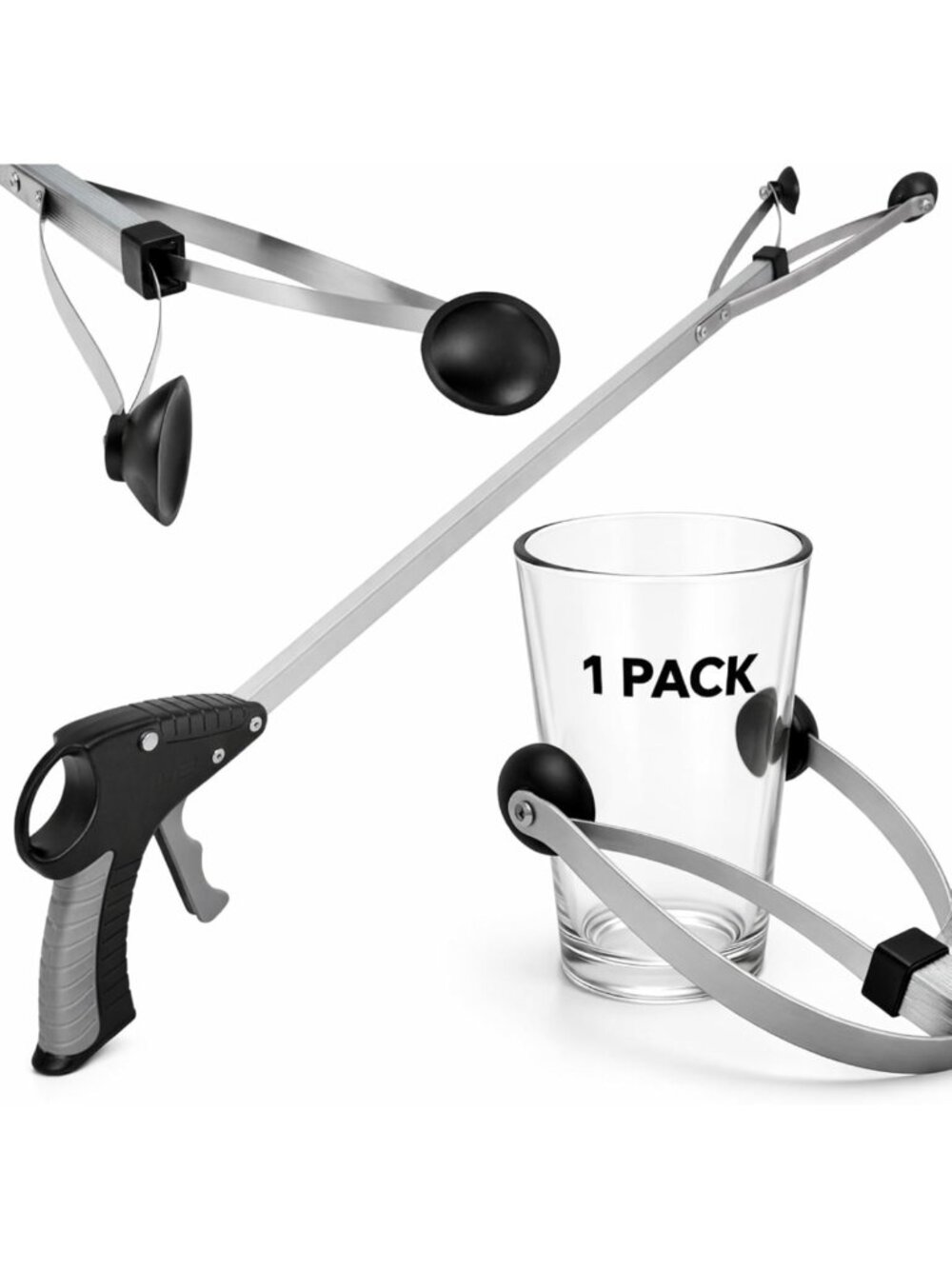 32" Suction Cup Grabber Reacher Tool - Ideal for Seniors & Limited Mobility